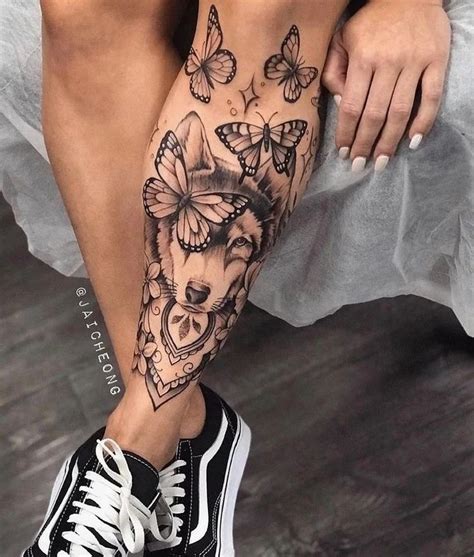 tatuajes de animales en la pierna|60 ideas para Tatuajes en Pierna